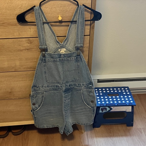 Billabong Pants - Billabong Blue Jean Shorts Overalls